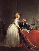 Jacques-Louis David Antoine-Laurent Lavoisier and His Wife France oil painting artist